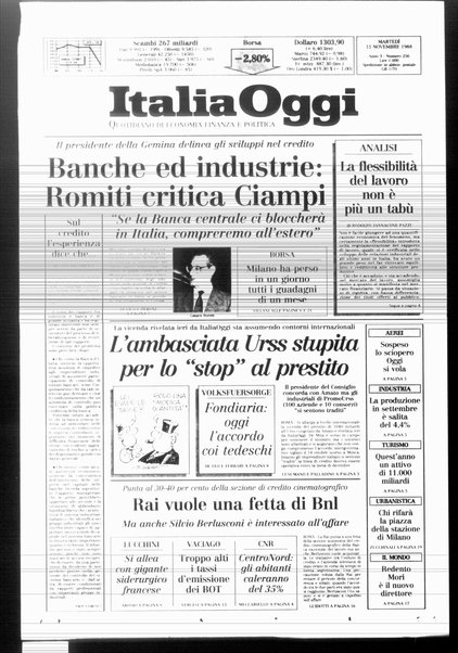 Italia oggi : quotidiano di economia finanza e politica